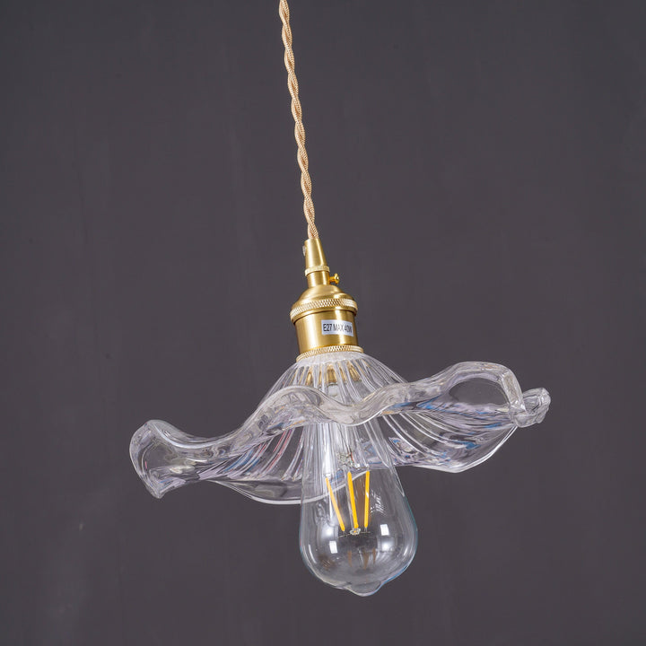 Szklana Lampa z Kwiatem Hibiskusa