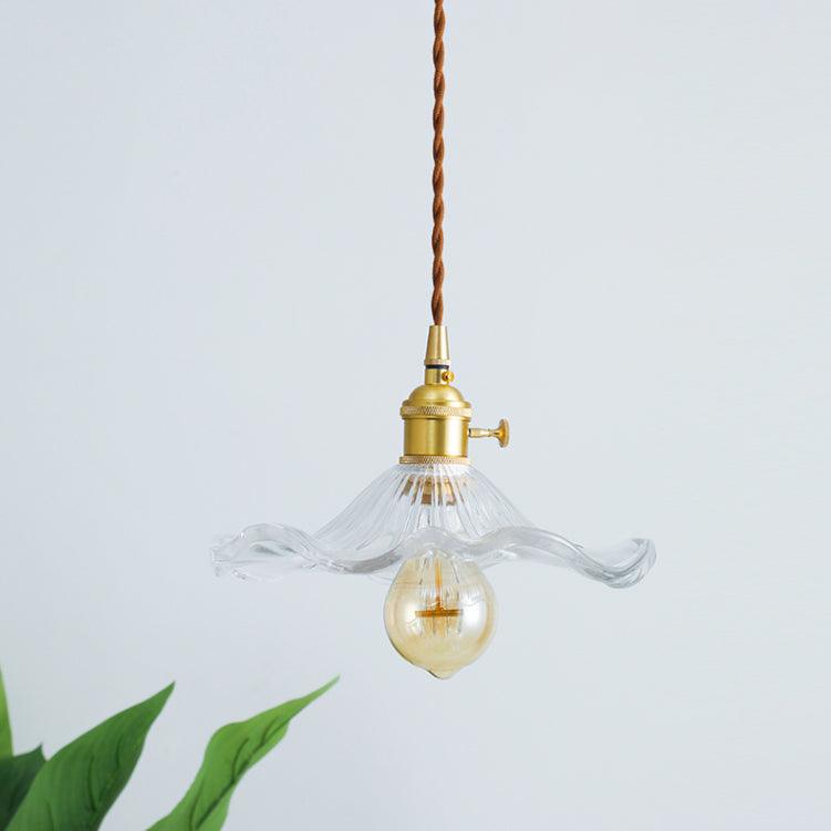 Szklana Lampa z Kwiatem Hibiskusa