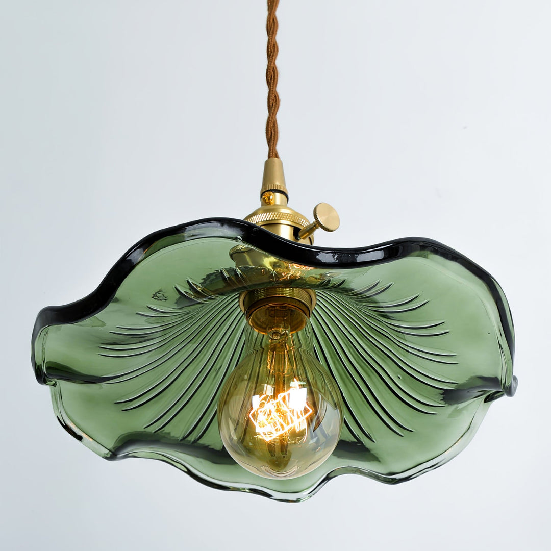 Szklana Lampa z Kwiatem Hibiskusa