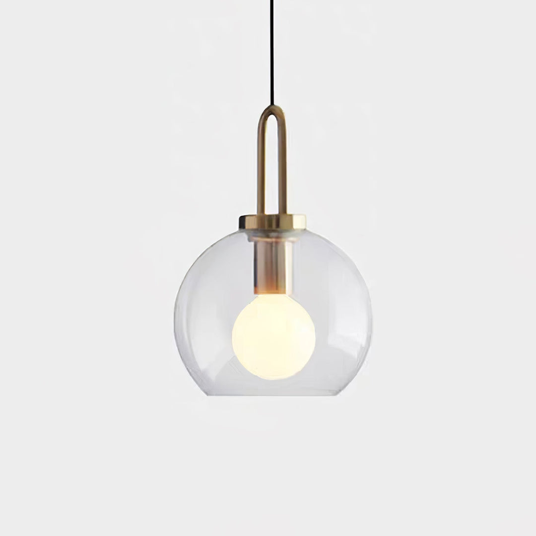 Lampa wisząca Pendulum z szklanym kloszem