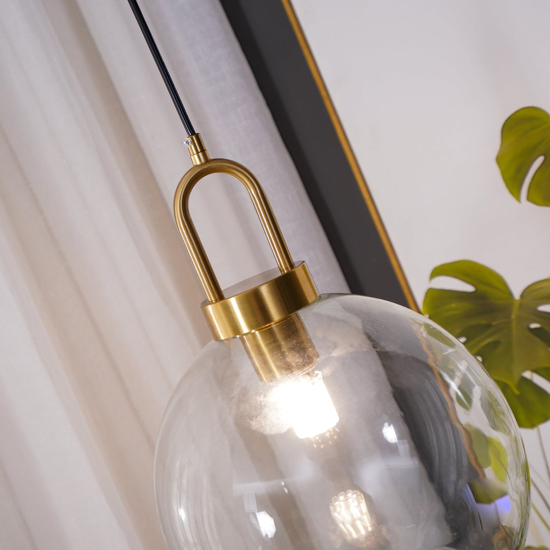 Lampa wisząca Pendulum z szklanym kloszem