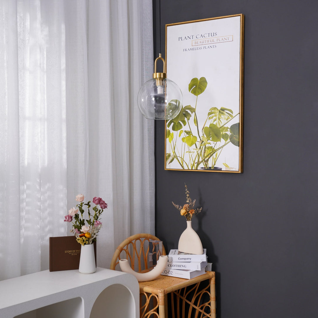 Lampa wisząca Pendulum z szklanym kloszem