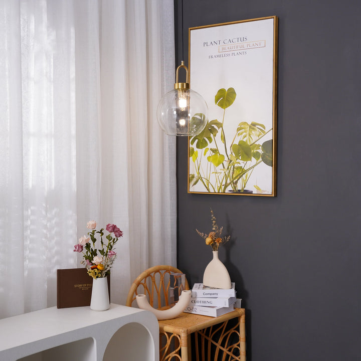 Lampa wisząca Pendulum z szklanym kloszem