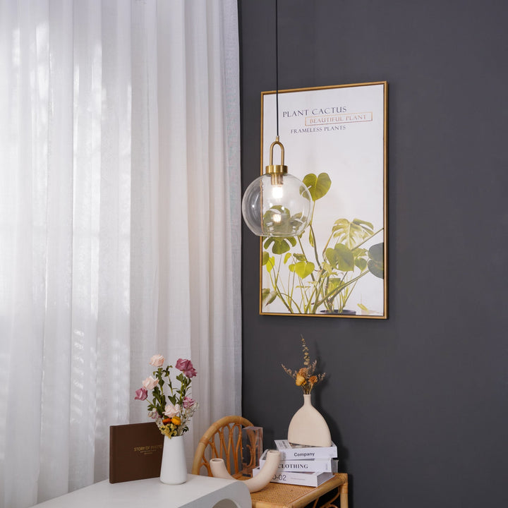 Lampa wisząca Pendulum z szklanym kloszem