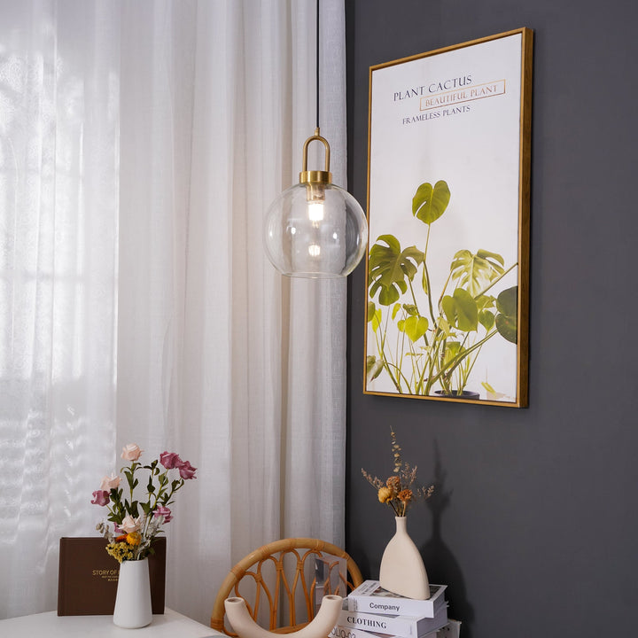 Lampa wisząca Pendulum z szklanym kloszem