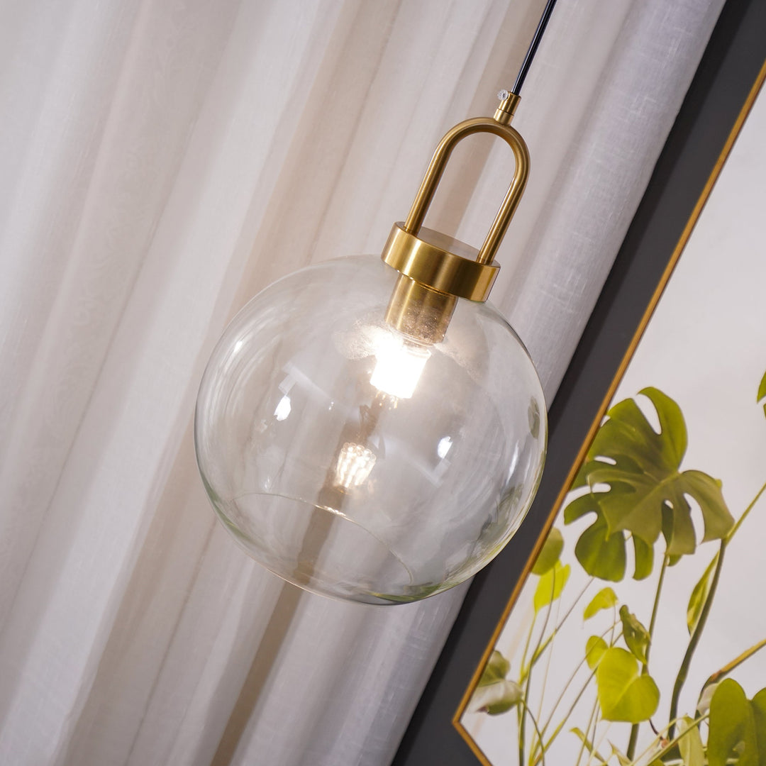 Lampa wisząca Pendulum z szklanym kloszem