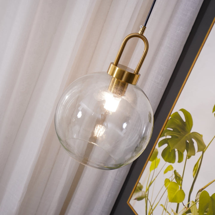 Lampa wisząca Pendulum z szklanym kloszem