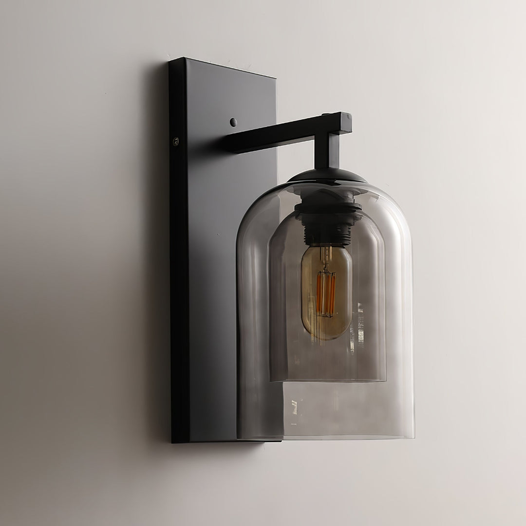 Szklana Lampa Ścienna Tubularna