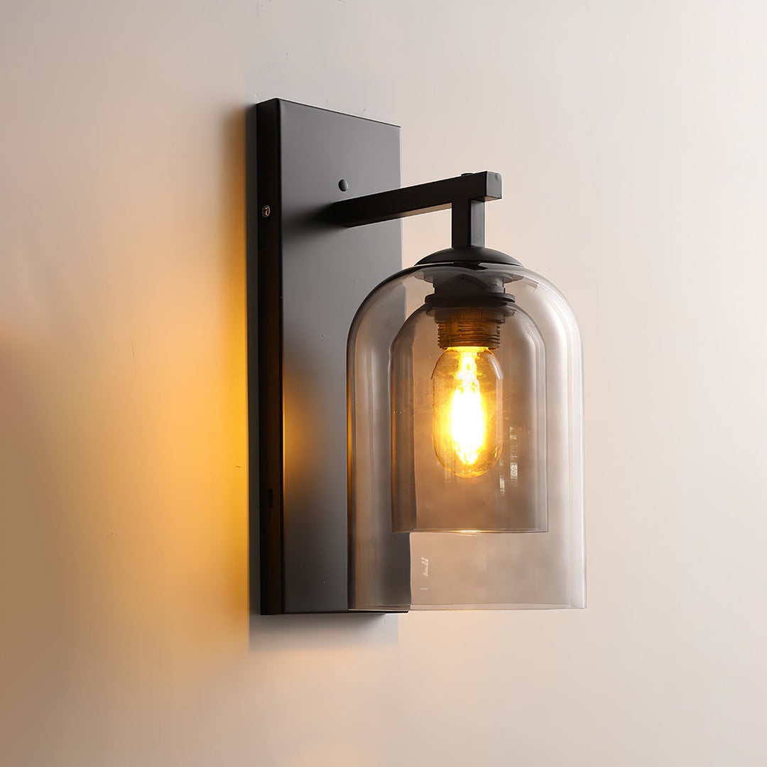 Szklana Lampa Ścienna Tubularna