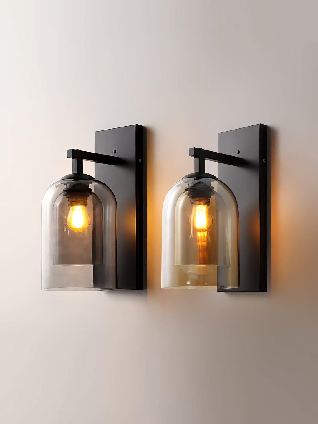 Szklana Lampa Ścienna Tubularna