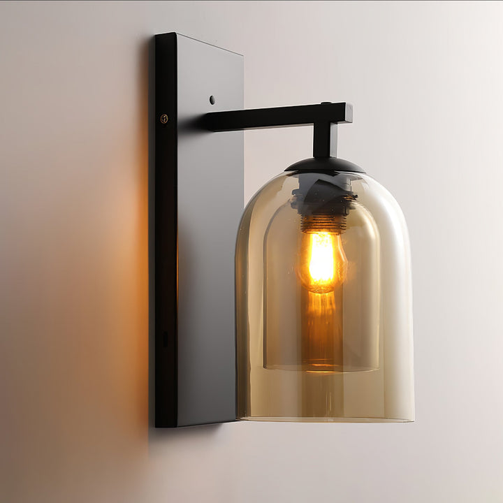 Szklana Lampa Ścienna Tubularna