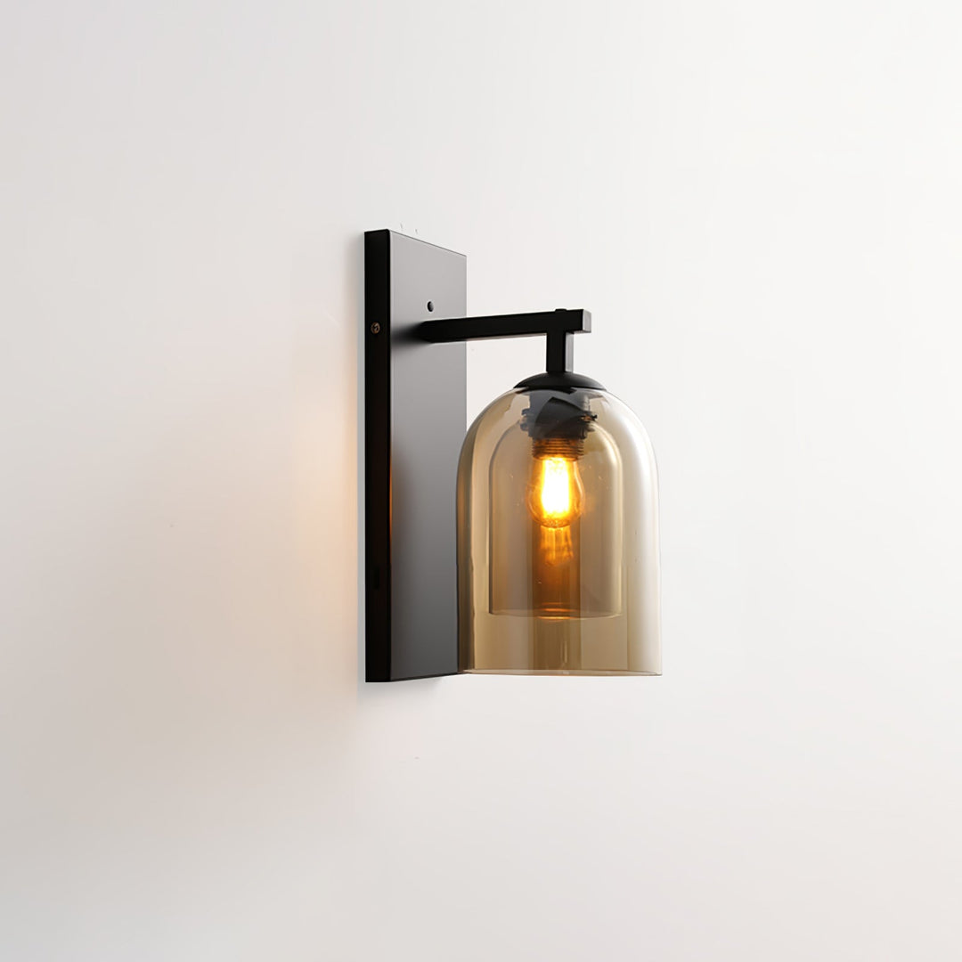 Szklana Lampa Ścienna Tubularna