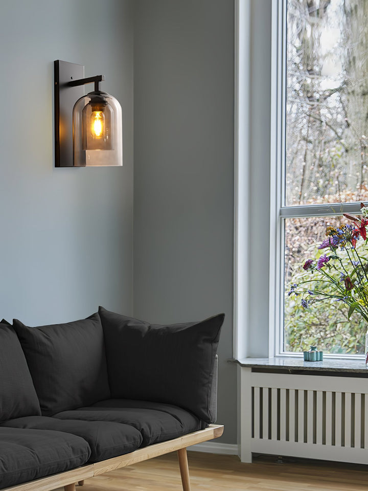 Szklana Lampa Ścienna Tubularna