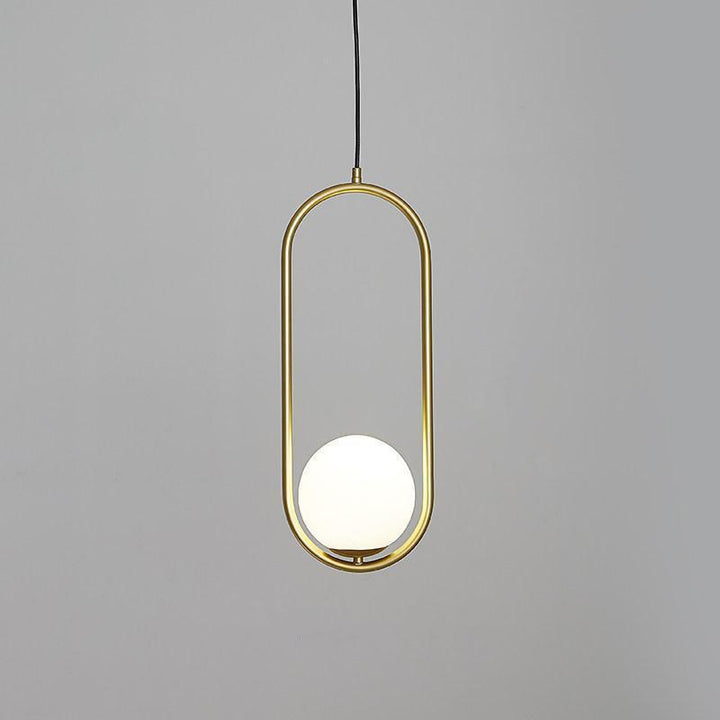 Mosiężna lampa wisząca Loop