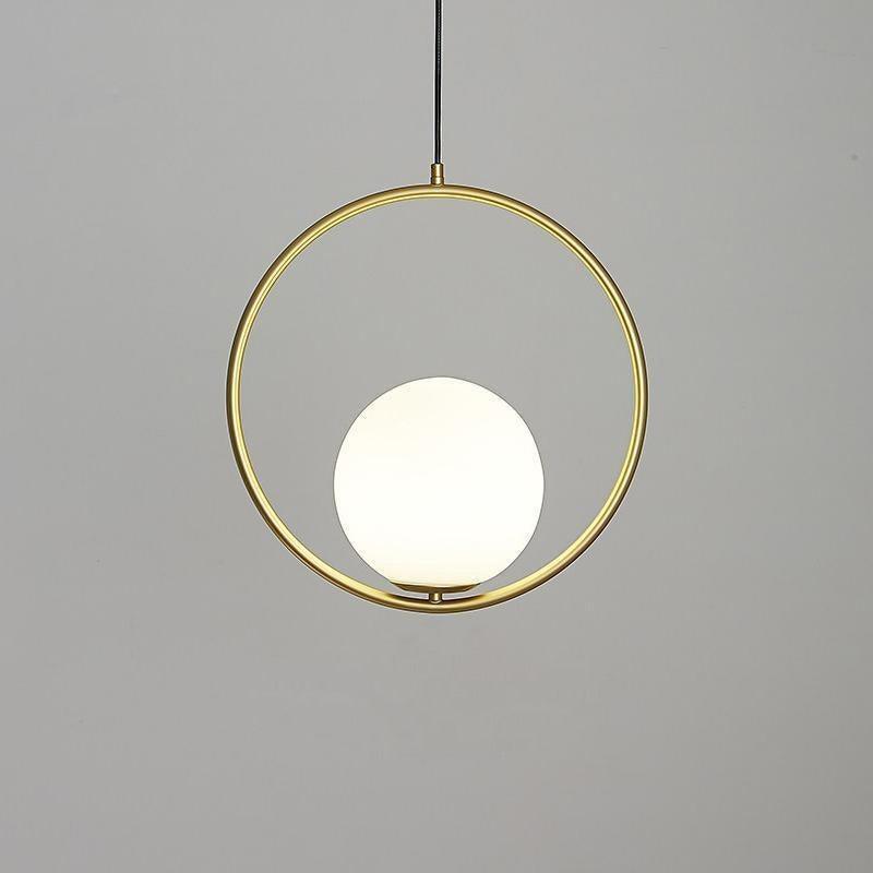 Mosiężna lampa wisząca Loop
