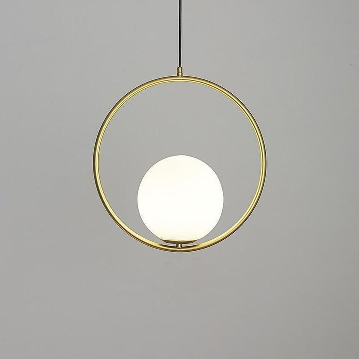 Mosiężna lampa wisząca Loop