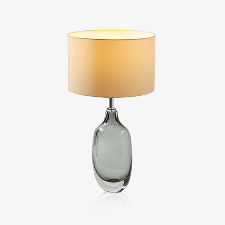 Lampa stołowa z kryształu pokrytego szkłem