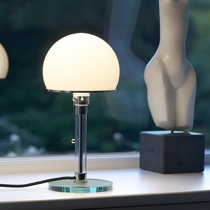 Lampa Stołowa Szklana Globe