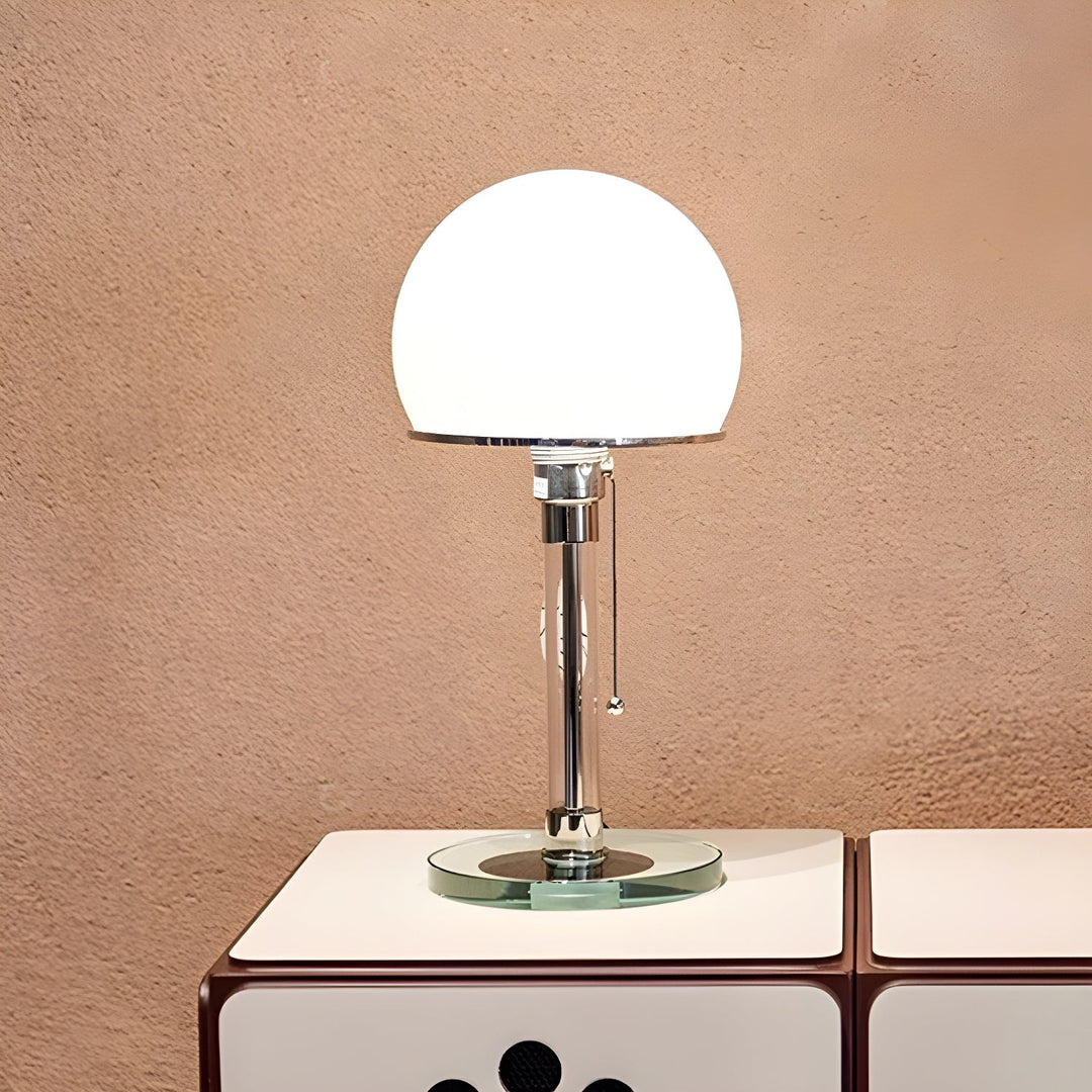 Lampa Stołowa Szklana Globe