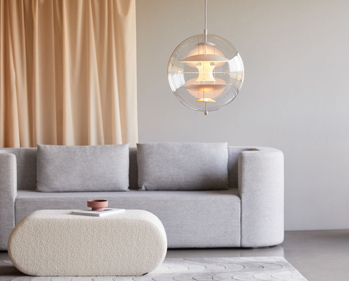 Lampa wisząca w kształcie okrągłej kuli