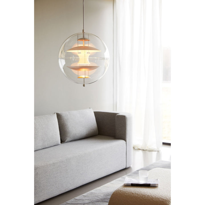 Lampa wisząca w kształcie okrągłej kuli