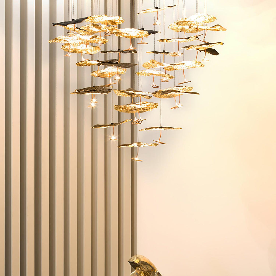 Żyrandol Konstelacja Aviary z Mosiądzu
