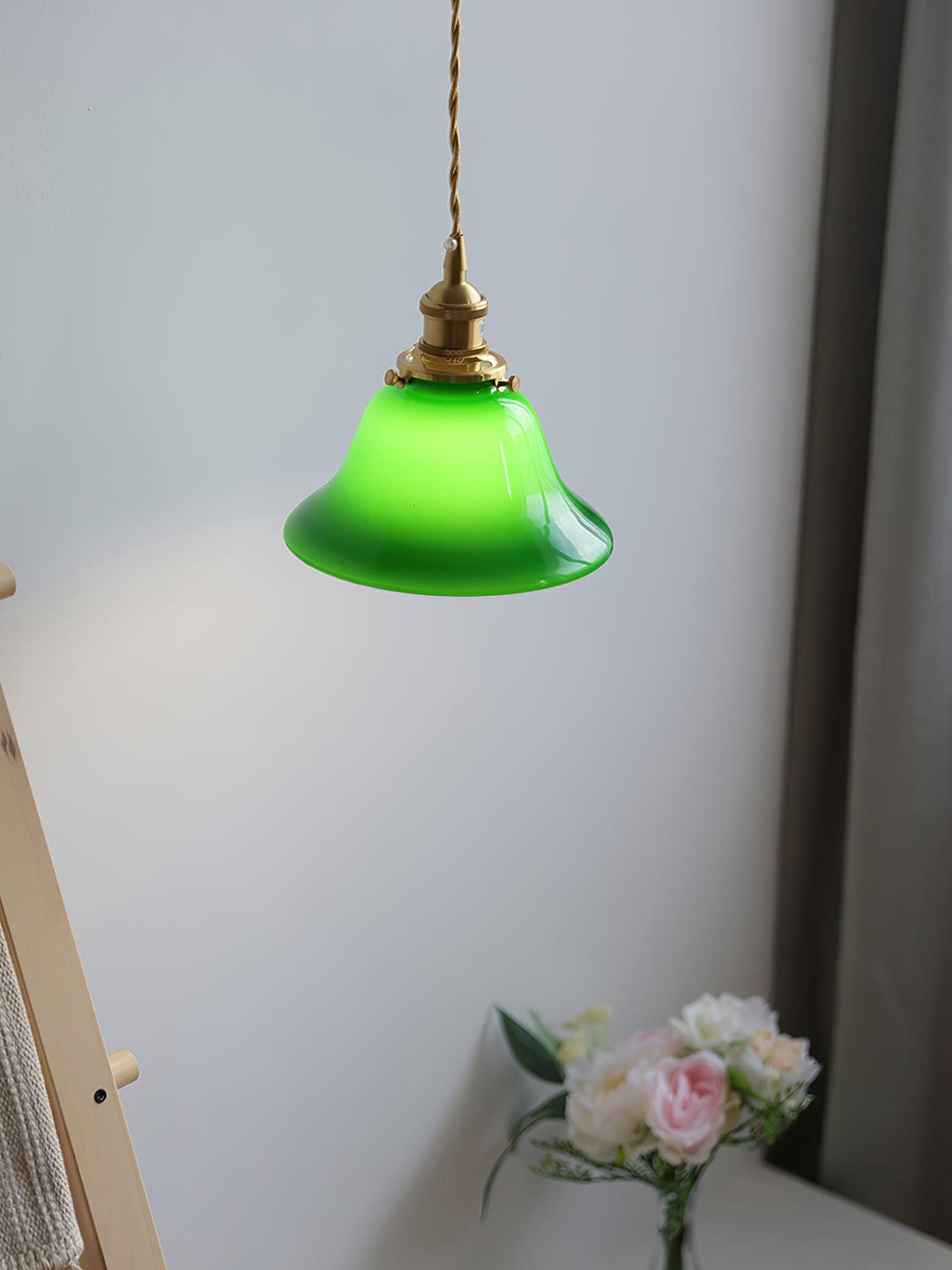 Zielona Lampa Wisząca Bell