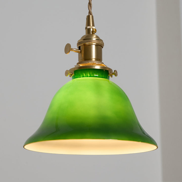Zielona Lampa Wisząca Bell