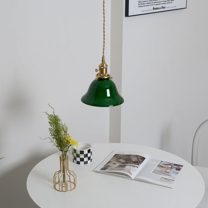 Zielona Lampa Wisząca Bell