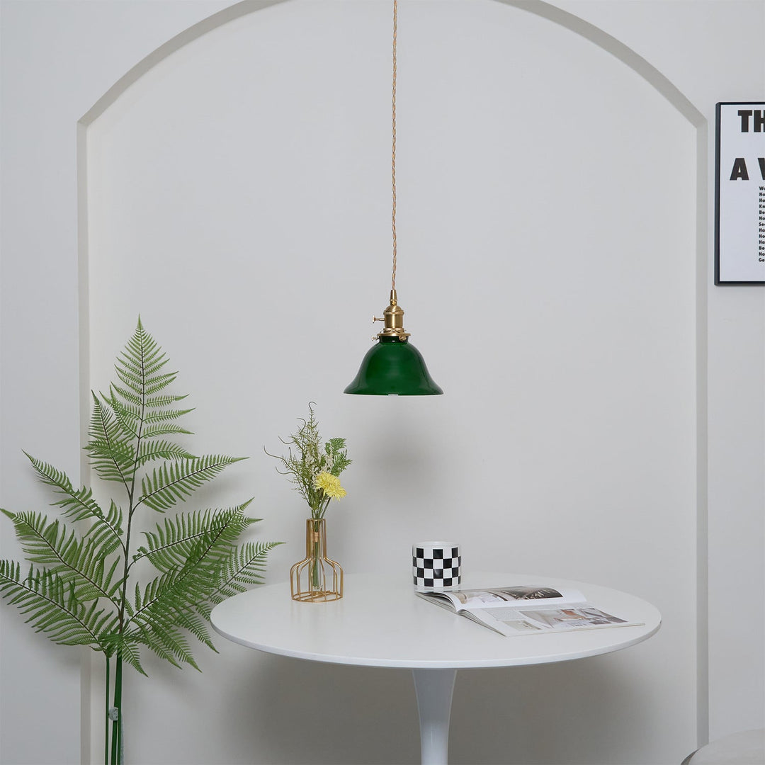 Zielona Lampa Wisząca Bell