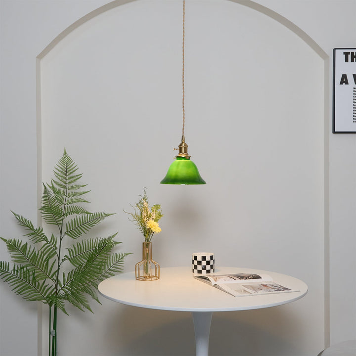 Zielona Lampa Wisząca Bell