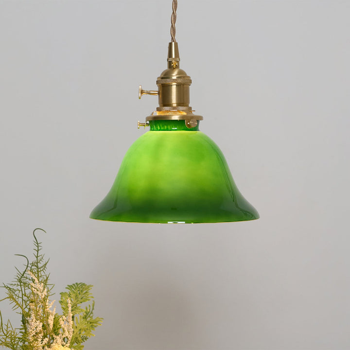 Zielona Lampa Wisząca Bell
