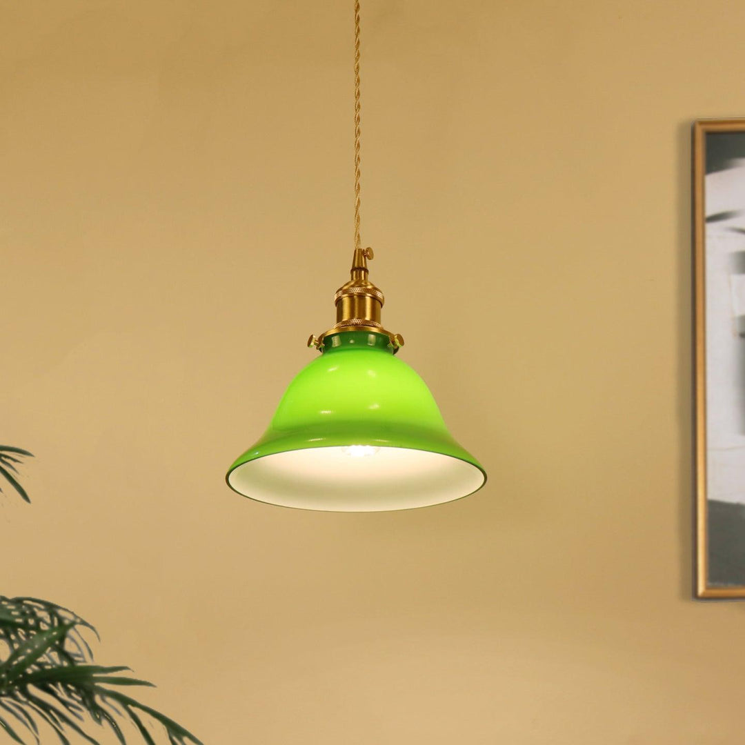 Zielona Lampa Wisząca Bell