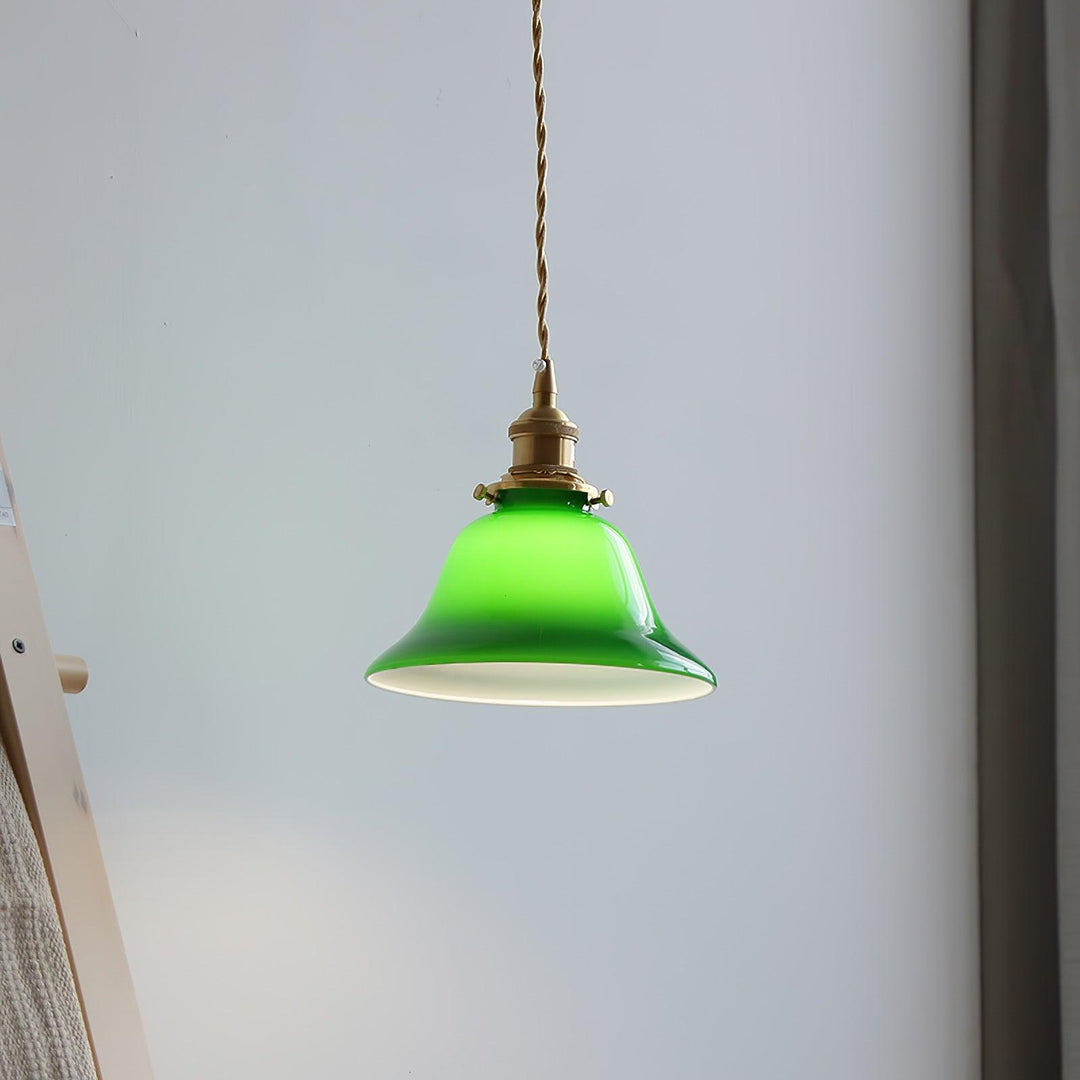 Zielona Lampa Wisząca Bell