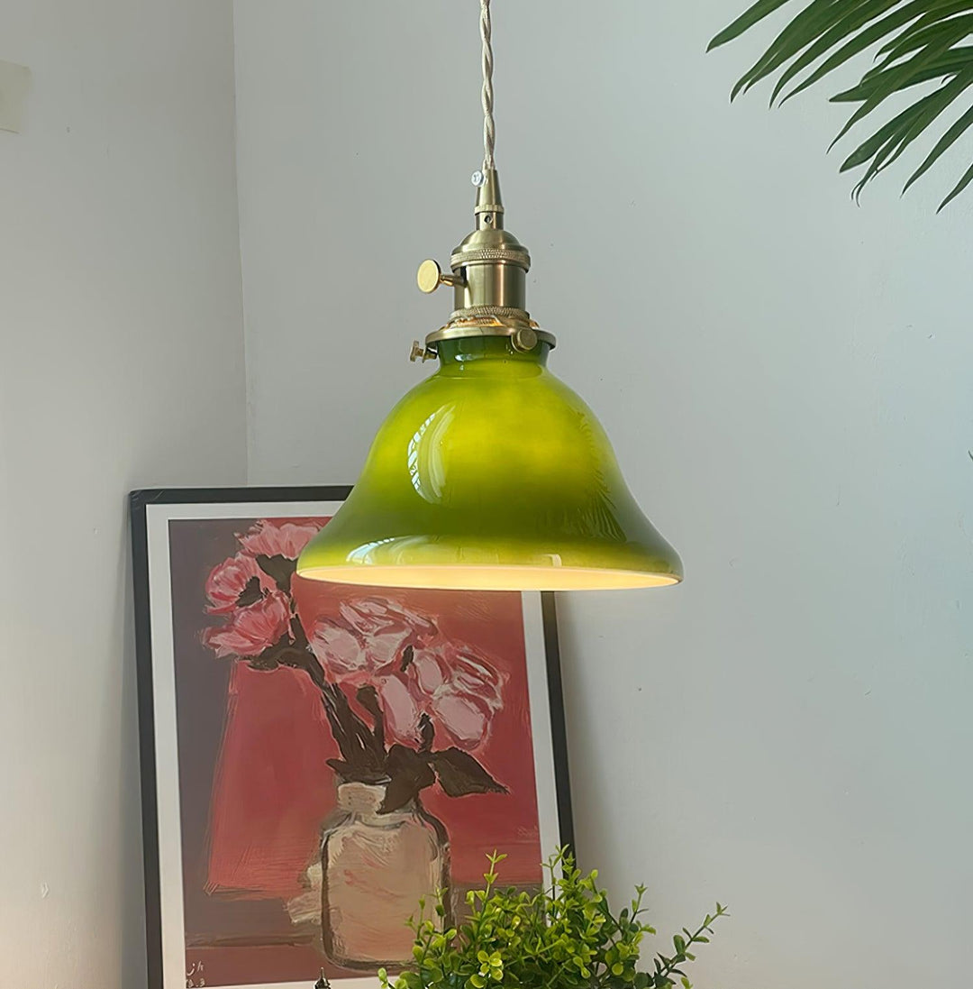 Zielona Lampa Wisząca Bell