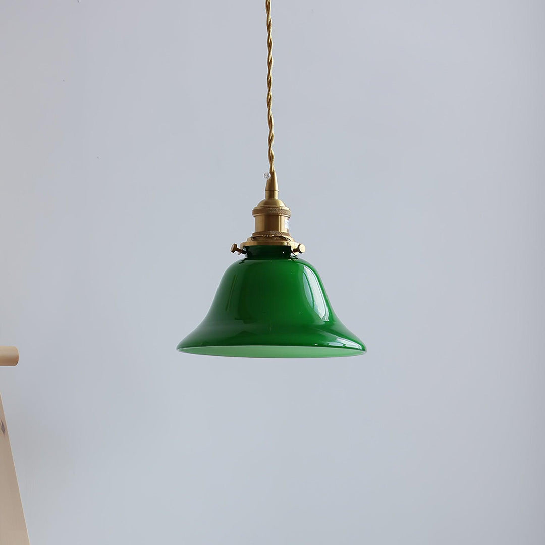 Zielona Lampa Wisząca Bell