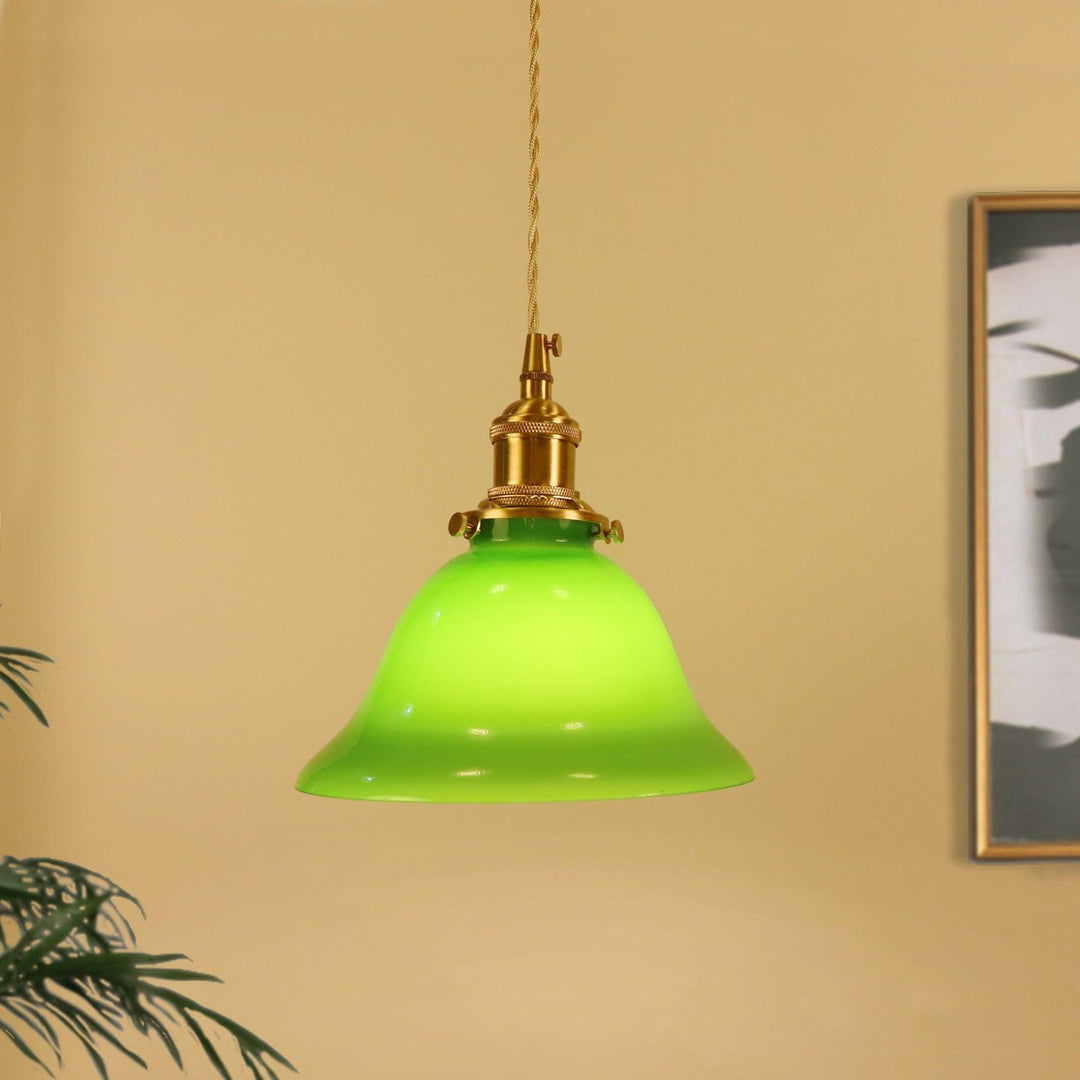 Zielona Lampa Wisząca Bell