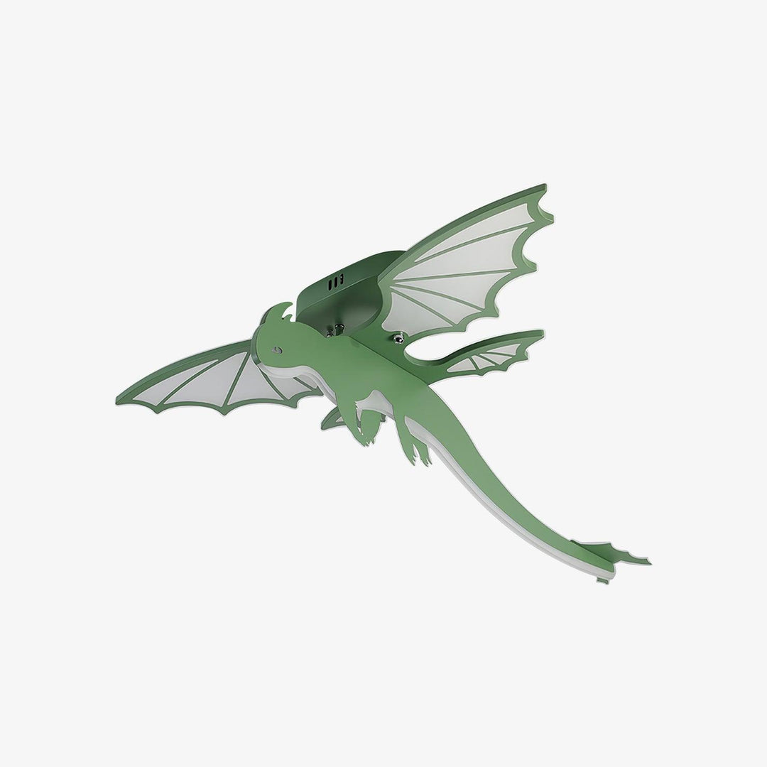 Zielona Lampa sufitowa w kształcie dinozaura