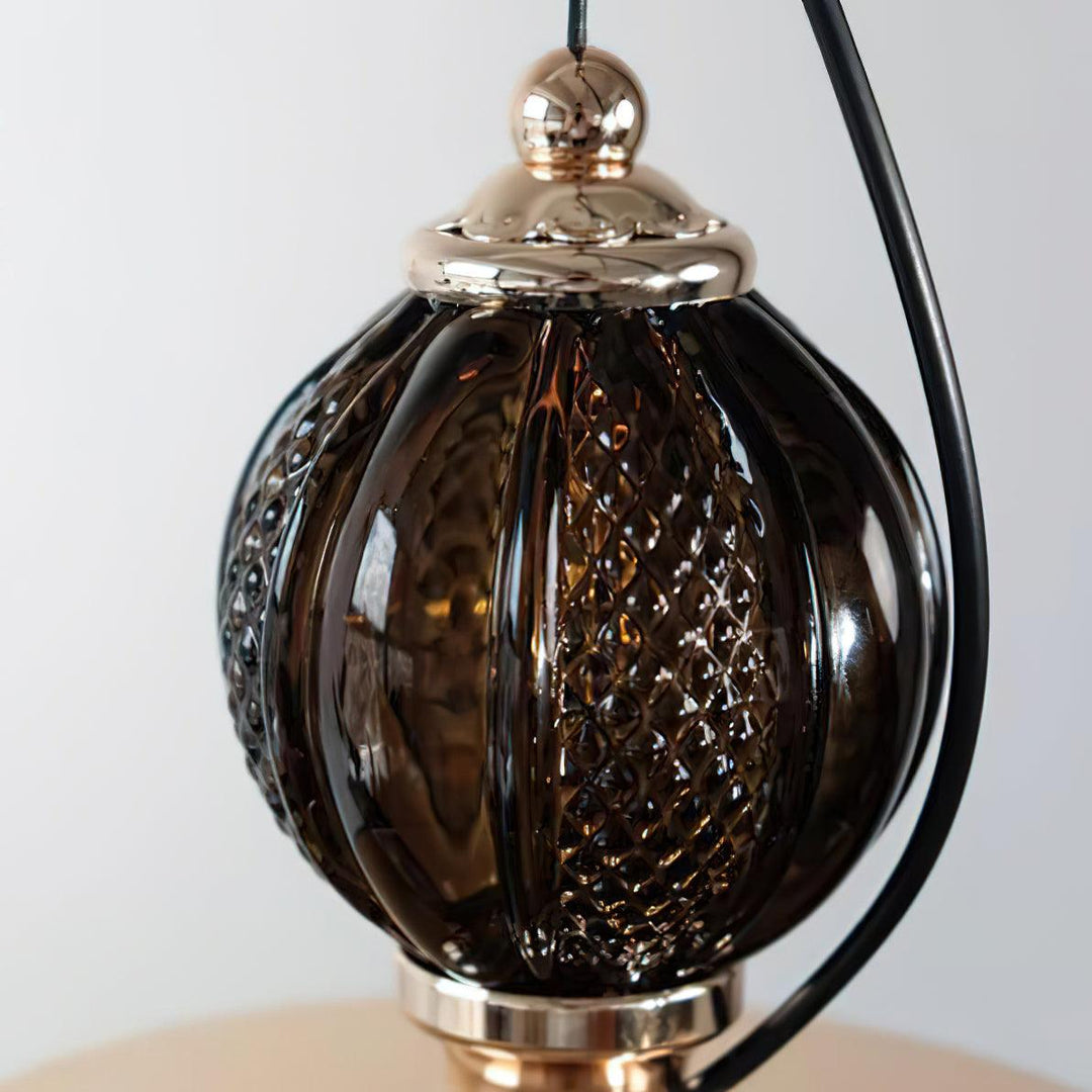 Lampa wisząca z szklaną misą