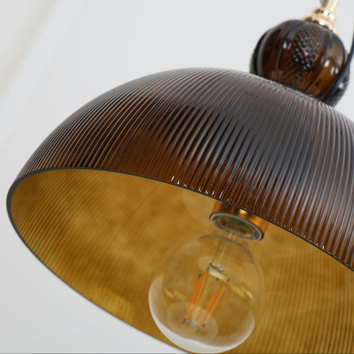 Lampa wisząca z szklaną misą