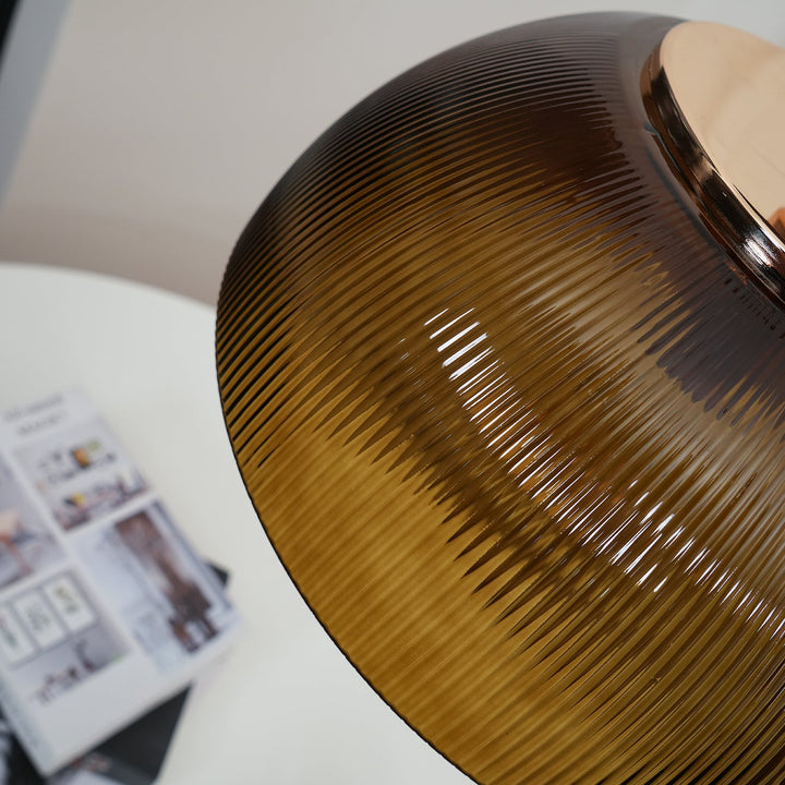 Lampa wisząca z szklaną misą