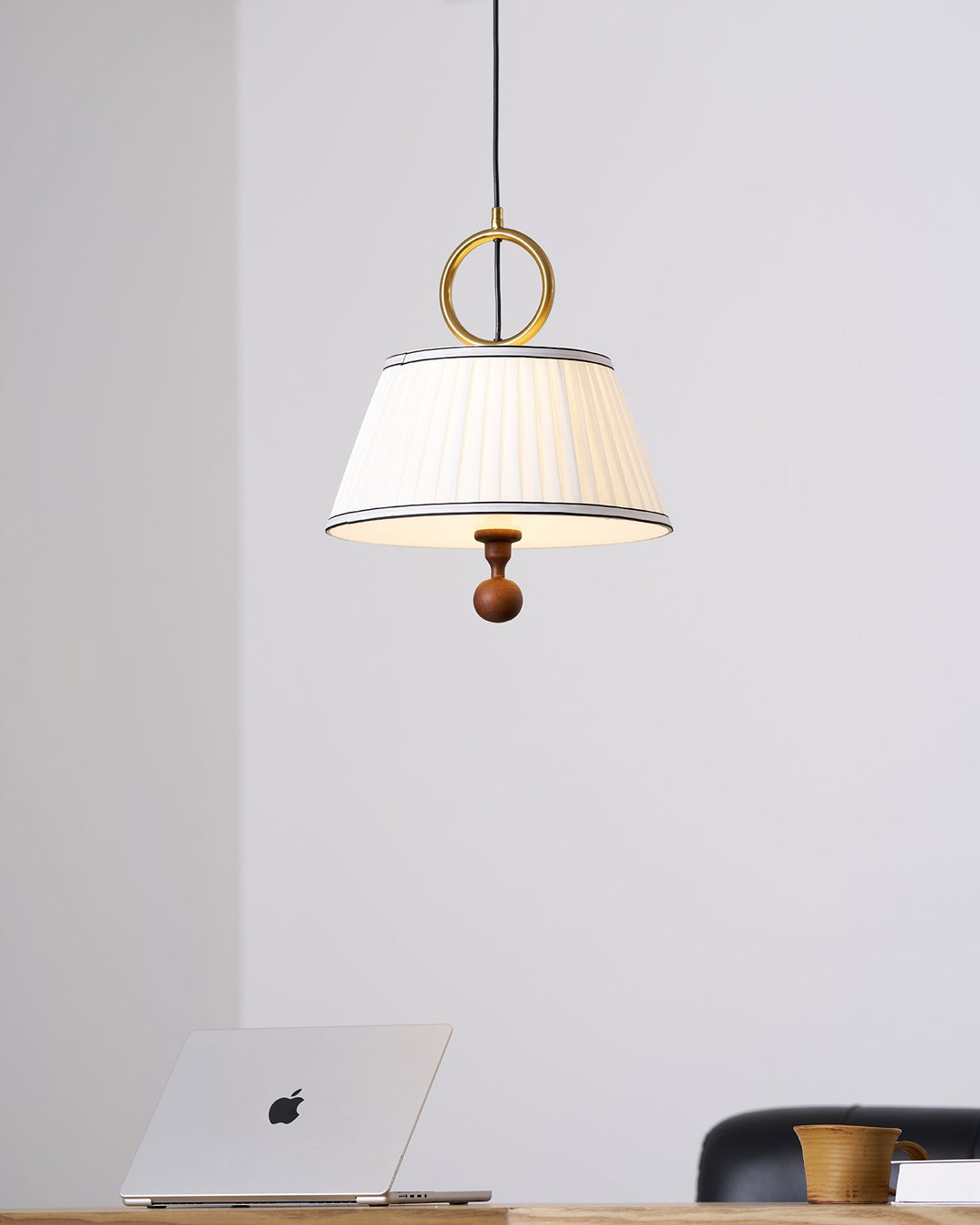 Lampa wisząca Alina z tkaniny