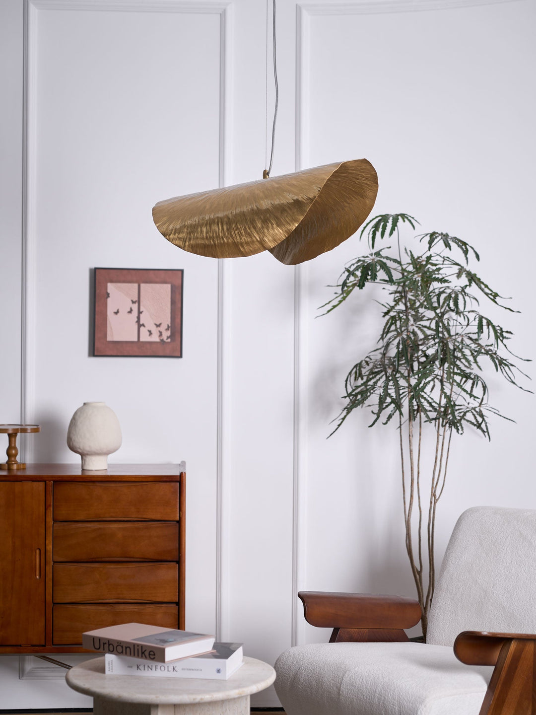Wisząca lampa młotkowana