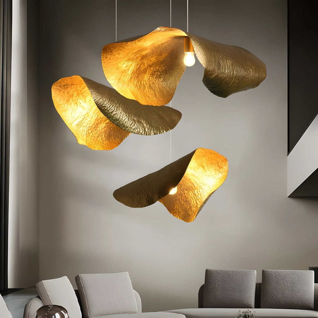 Wisząca lampa młotkowana