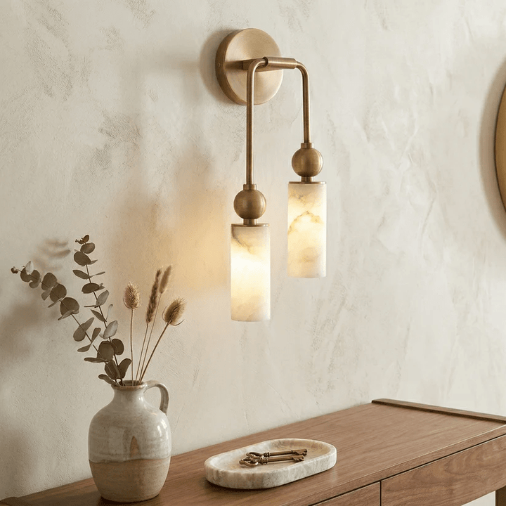 Lampa Ścienna Harlin Alabaster