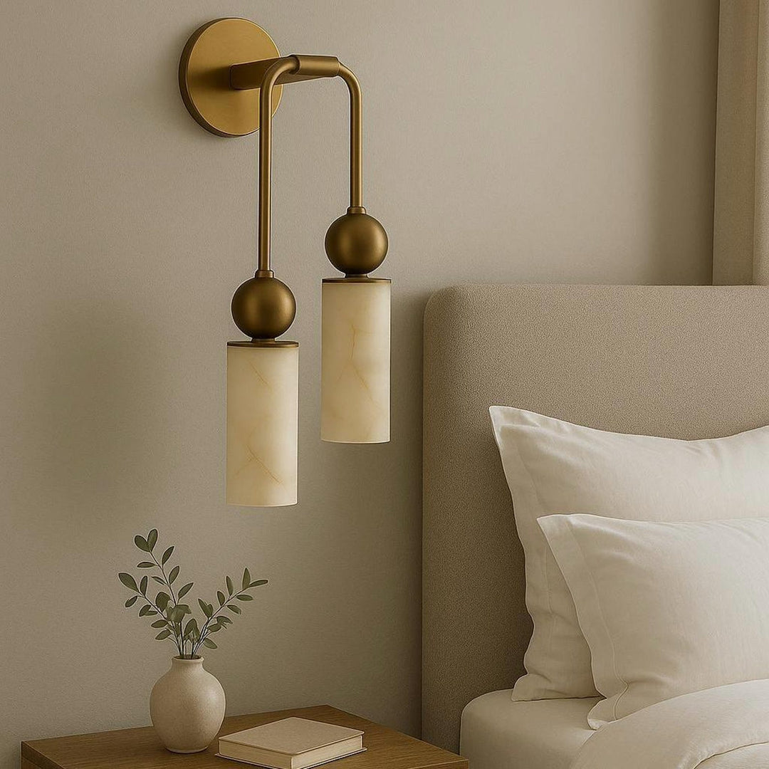 Lampa Ścienna Harlin Alabaster