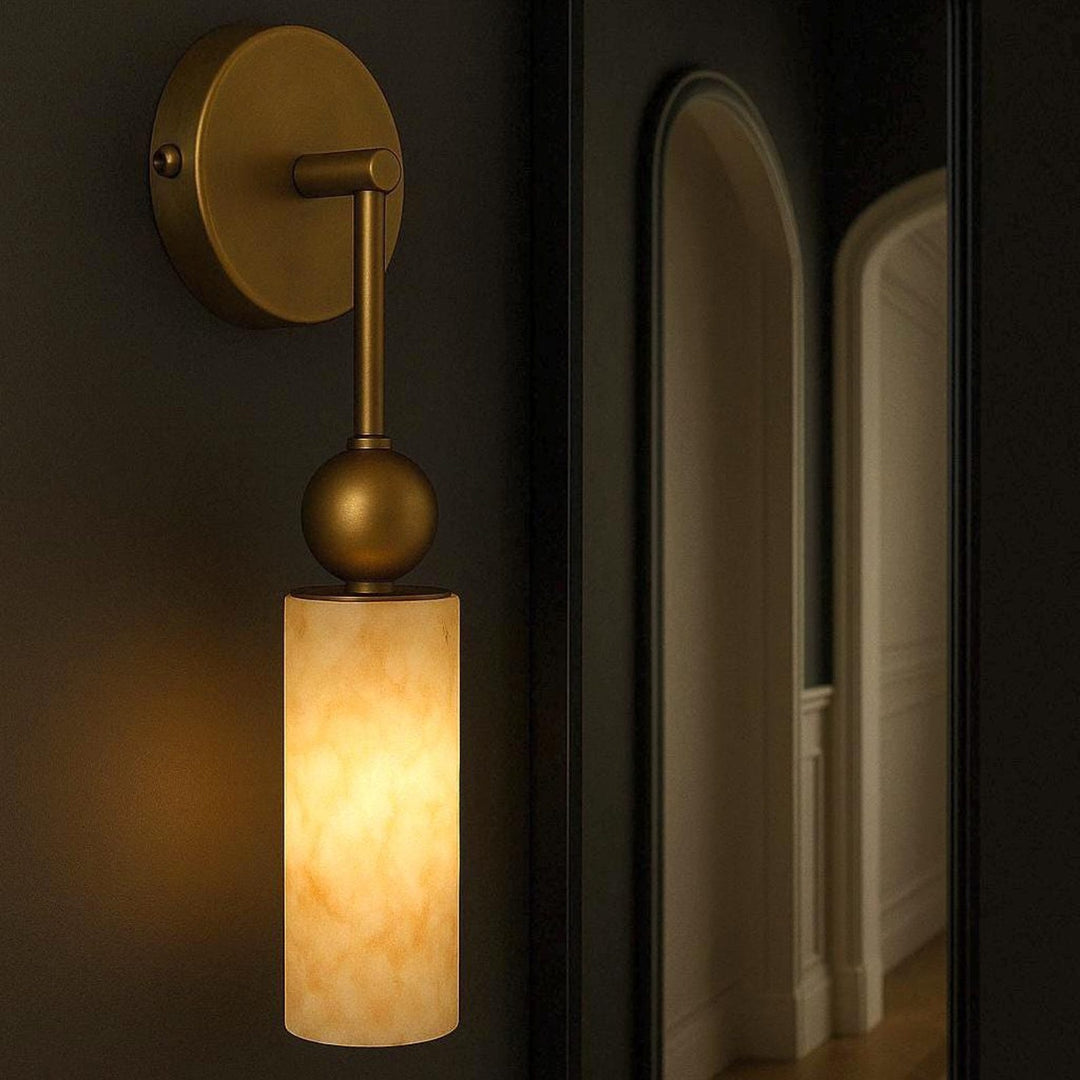 Lampa Ścienna Harlin Alabaster