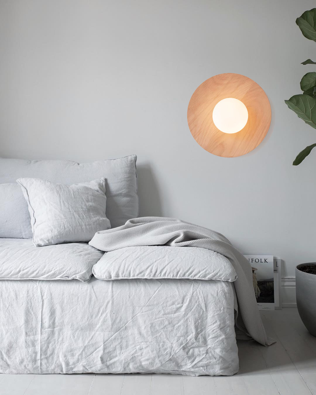 Lampa Ścienna Harmonia z Drewna