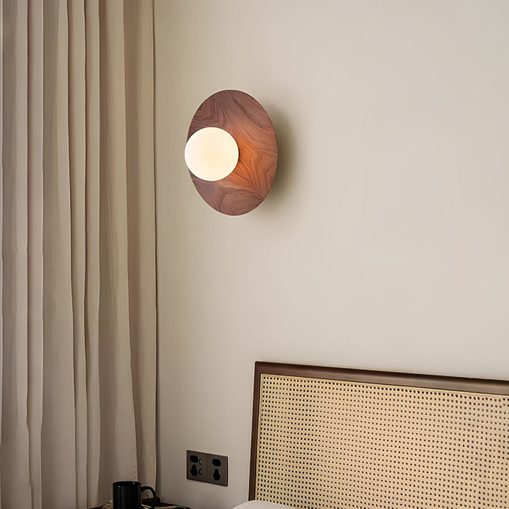 Lampa Ścienna Harmonia z Drewna