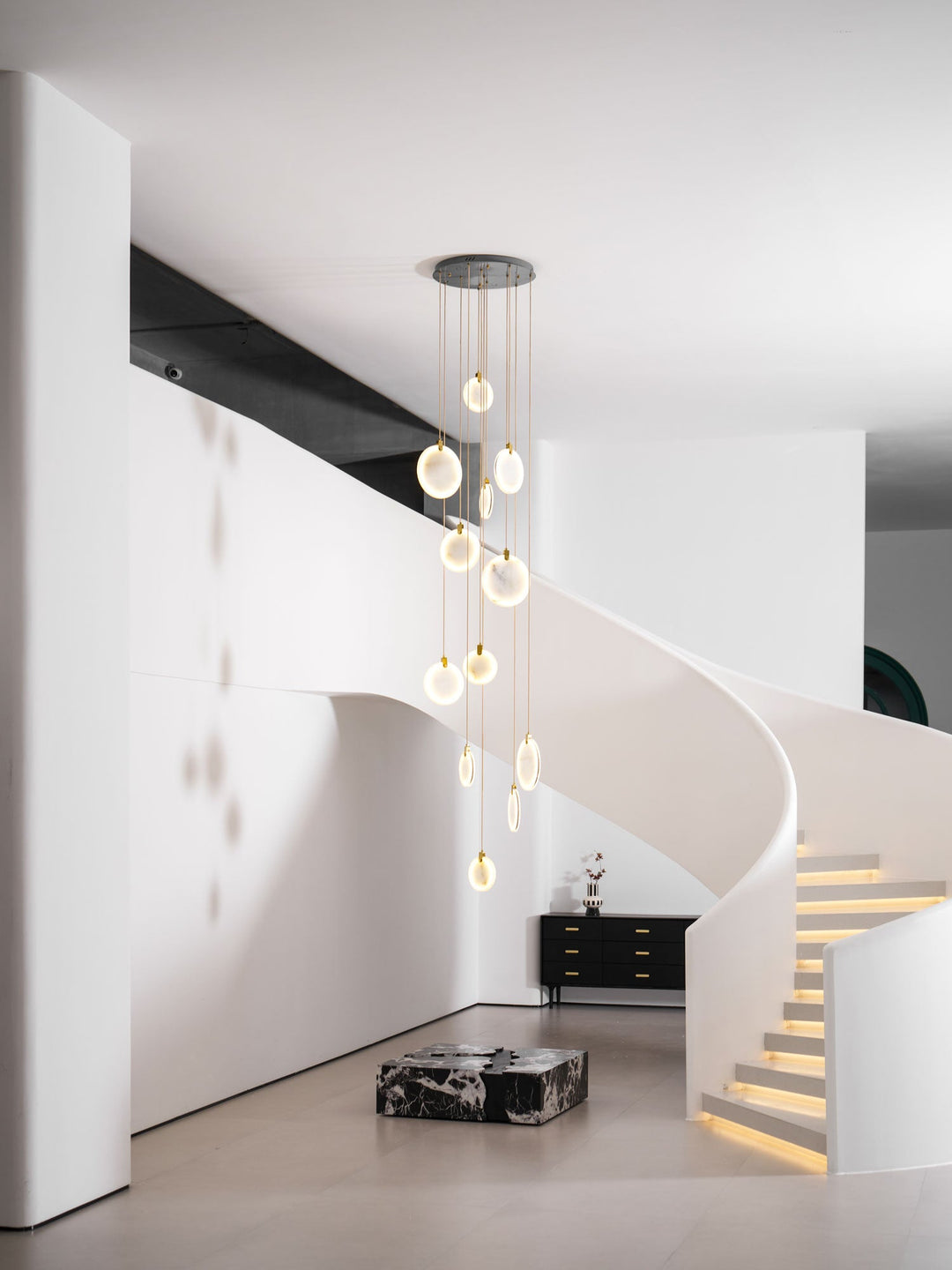 Lampa Wisząca z Alabastru Harvest
